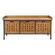 Safavieh Isaac Wood Storage Bench in Oak