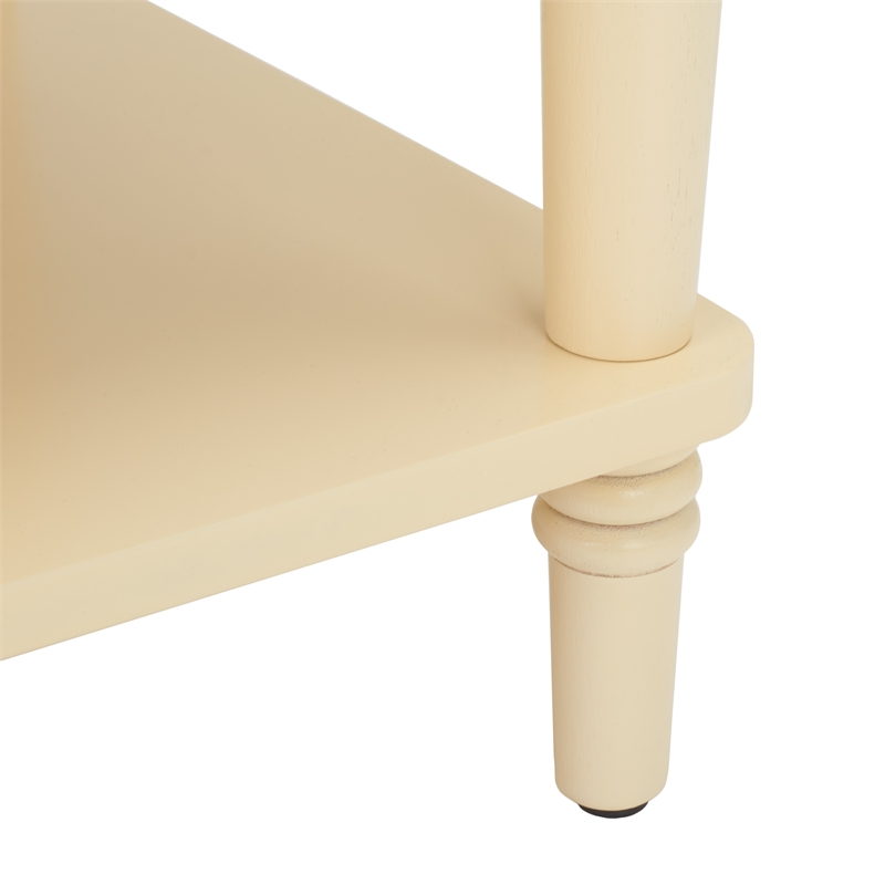 Safavieh Siobhan Wood and Metal Accent Table With Storage Drawer  in Vanilla