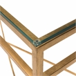 Safavieh Baumgarten Iron and Tempered Glass Console Table in Gold