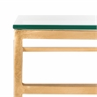 Safavieh Baumgarten Iron and Tempered Glass Console Table in Gold