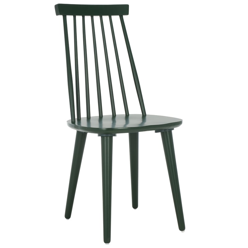 Safavieh Burris Wood Side Chair in Green
