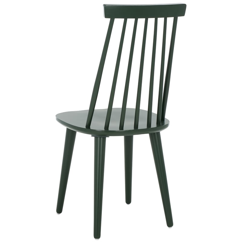 Safavieh Burris Wood Side Chair in Green