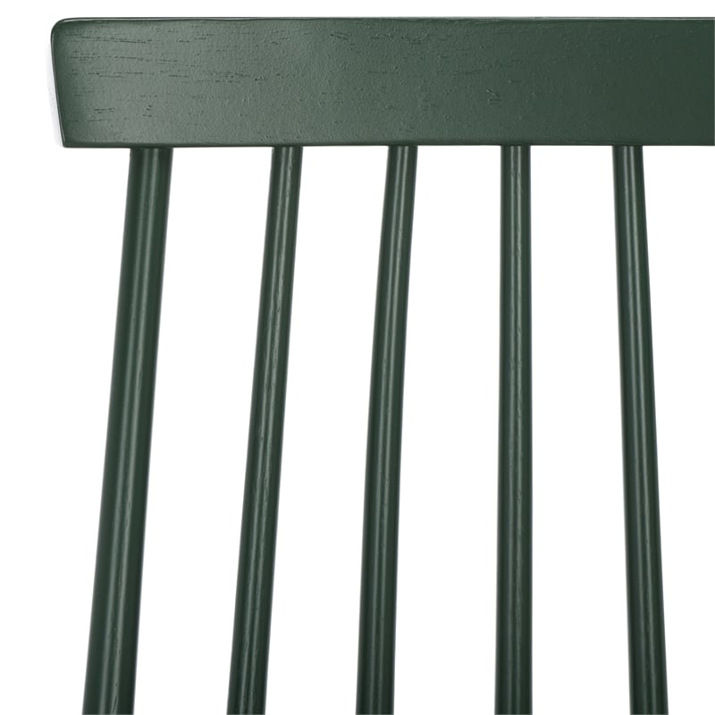 Safavieh Burris Wood Side Chair in Green