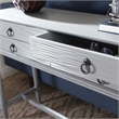 Safavieh Aliyah Wood and Metal 4 Drawer Console Table in Gray