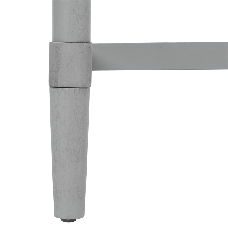 Safavieh Aliyah Wood and Metal 4 Drawer Console Table in Gray