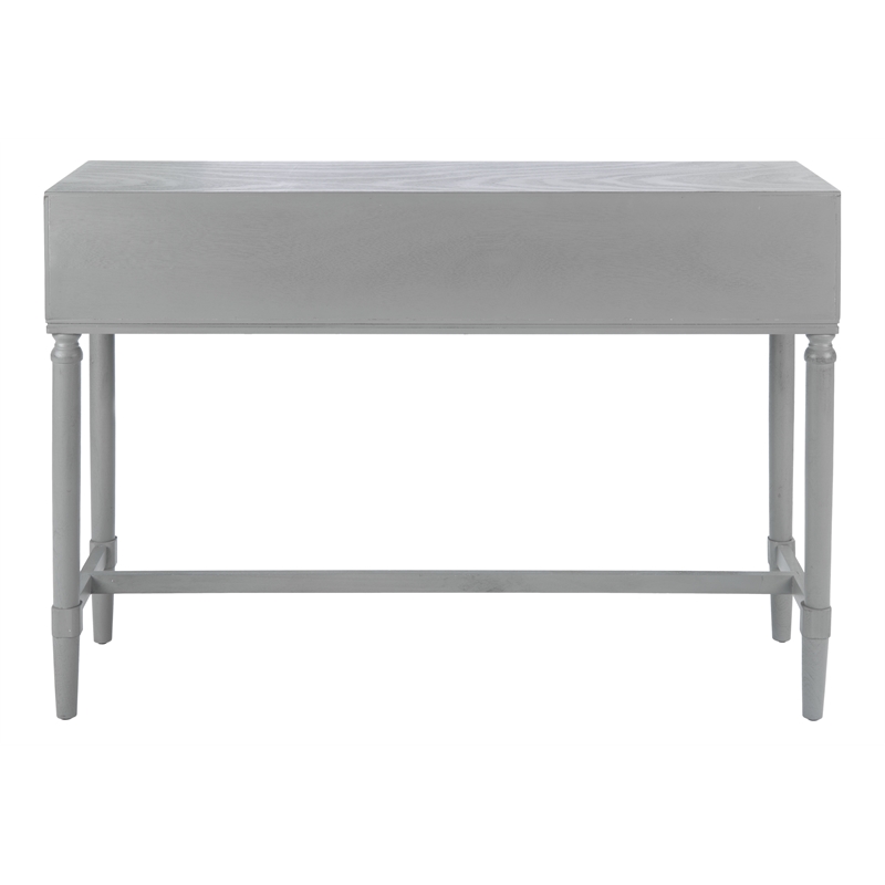 Safavieh Aliyah Wood and Metal 4 Drawer Console Table in Gray