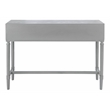 Safavieh Aliyah Wood and Metal 4 Drawer Console Table in Gray