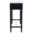 Safavieh Estella Wood and Metal 2 Drawer Console Table in Black