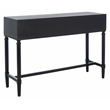 Safavieh Estella Wood and Metal 4 Drawer Console Table in Black