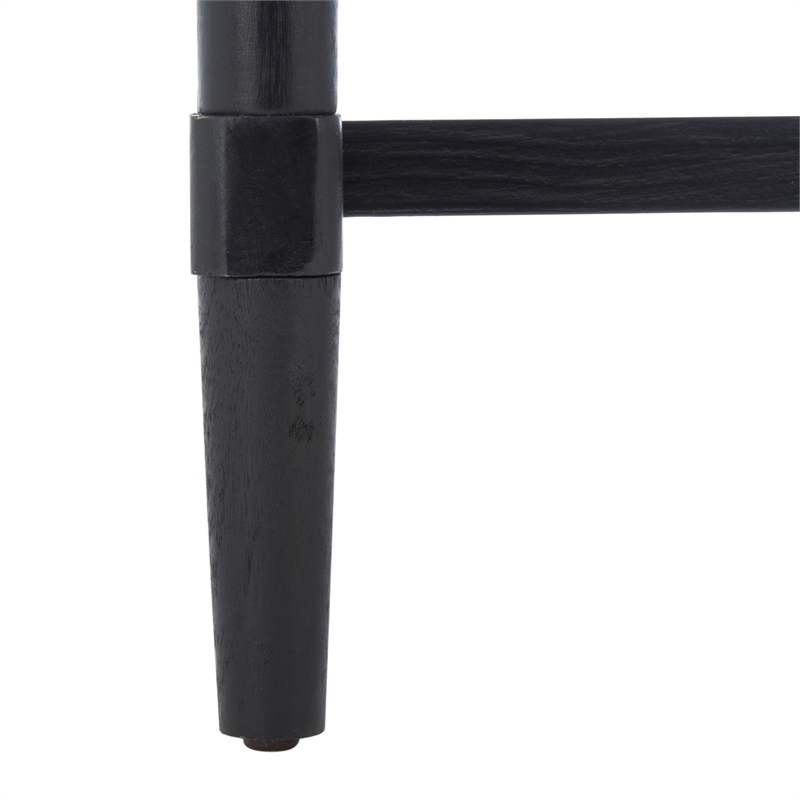 Safavieh Estella Wood and Metal 4 Drawer Console Table in Black