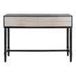 Safavieh Estella Wood and Metal 4 Drawer Console Table in Black