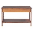 Safavieh TudorWood and Metal 2  Drawer 1 Shelf Console Table in Brown / Gold