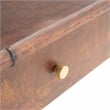 Safavieh TudorWood and Metal 2  Drawer 1 Shelf Console Table in Brown / Gold