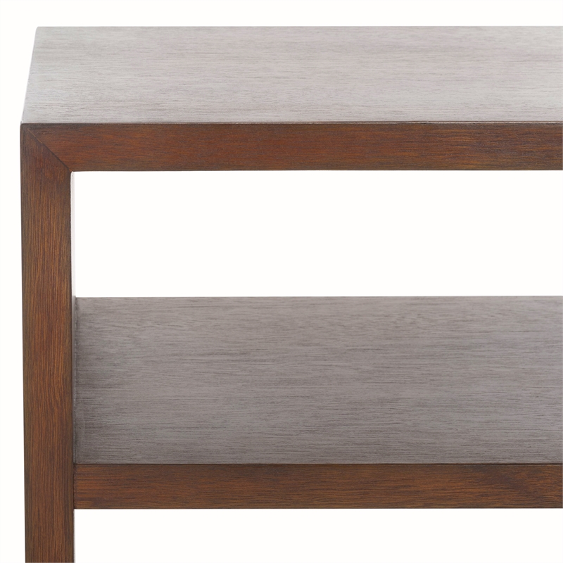 Safavieh Munson Wood 2 Shelf Console Table  in Natural