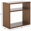 Safavieh Munson Wood 2 Shelf Console Table  in Natural