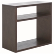 Safavieh Munson Wood 2 Shelf Console Table in Dark Oak