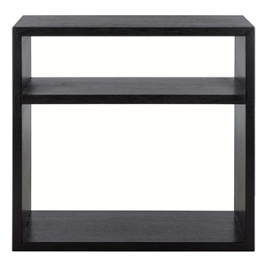 Safavieh Munson Wood  2 Shelf Console Table in Black