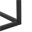 Safavieh Edgefield Wood and Metal Console Table in White / Marble / Black