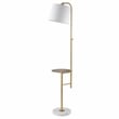 Safavieh Sorsi Iron and Marble Floor Lamp in Gold