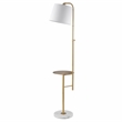 Safavieh Sorsi Iron and Marble Floor Lamp in Gold