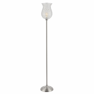 Safavieh Ricky Acrylic and Iron 70&quot Floor Lamp in Nickel
