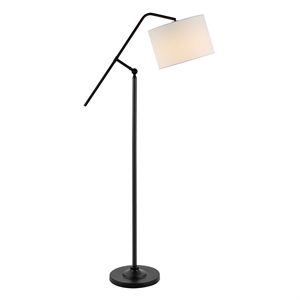 Safavieh Newbrook  Iron 62.5 Inch Floor Lamp in Black