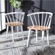 Safavieh Blanchard Wood  Side Chair in Natural / White