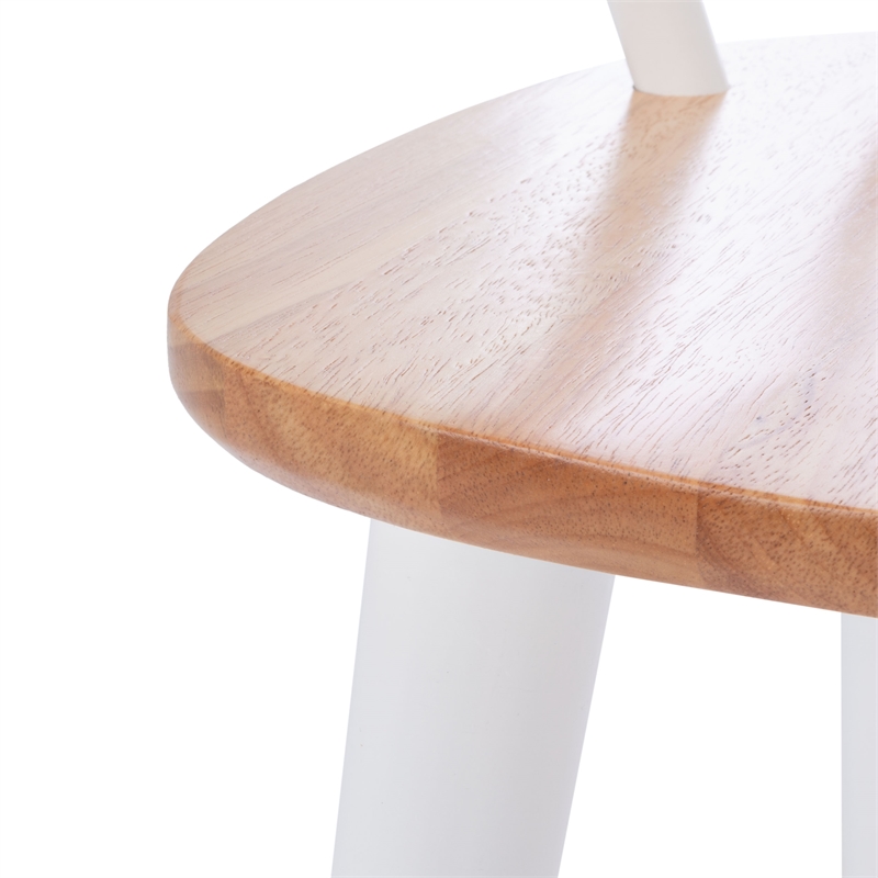 Safavieh Blanchard Wood  Side Chair in Natural / White