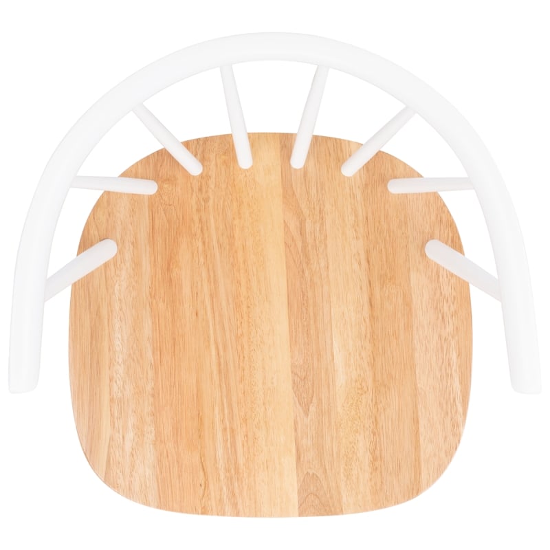 Safavieh Blanchard Wood  Side Chair in Natural / White