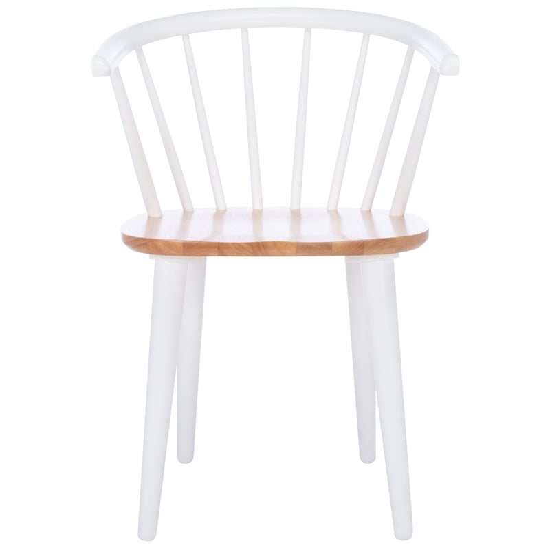 Safavieh Blanchard Wood  Side Chair in Natural / White