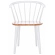Safavieh Blanchard Wood  Side Chair in Natural / White