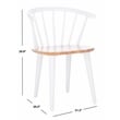 Safavieh Blanchard Wood  Side Chair in Natural / White