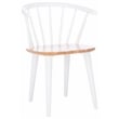 Safavieh Blanchard Wood  Side Chair in Natural / White
