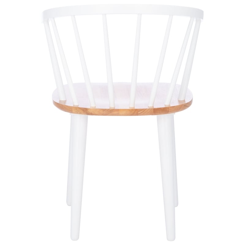 Safavieh Blanchard Wood  Side Chair in Natural / White