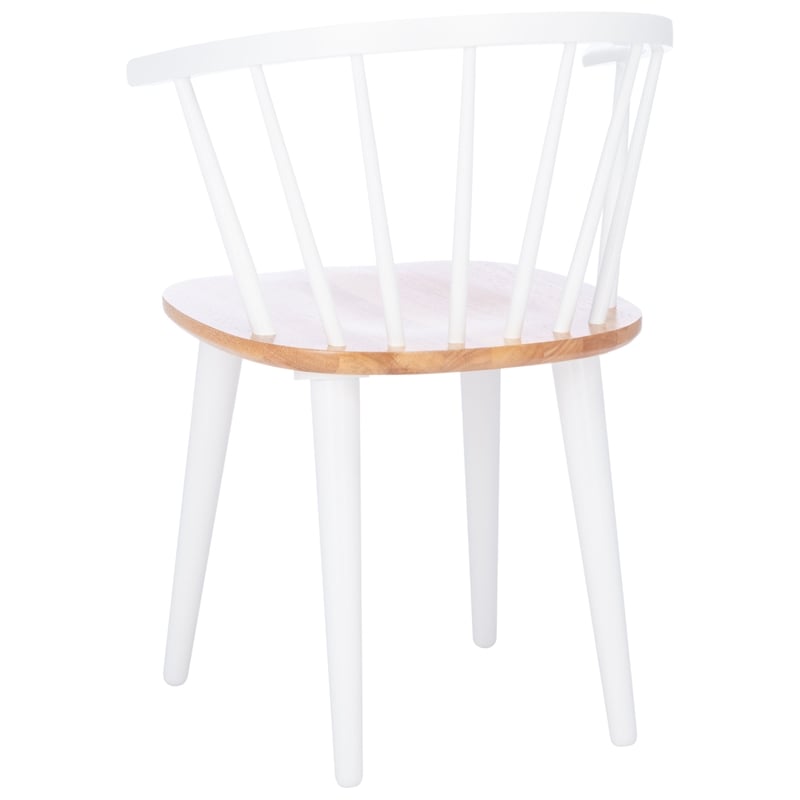 Safavieh Blanchard Wood  Side Chair in Natural / White