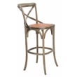 Safavieh Franklin Wood Barstool in Gray