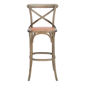 Safavieh Franklin Wood Barstool in Gray