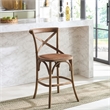 Safavieh Franklin Wood Counterstool in Gray