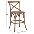 Safavieh Franklin Wood Counterstool in Gray