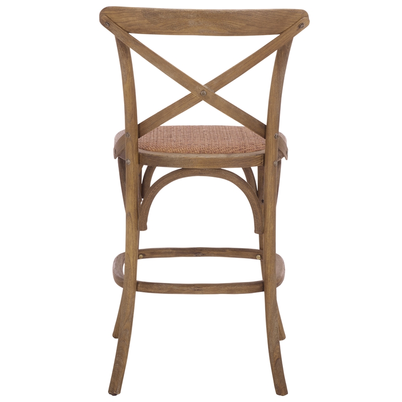 Safavieh Franklin Wood Counterstool in Gray