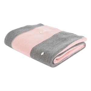 Safavieh Bubble Cotton Throw in Gray / Pink