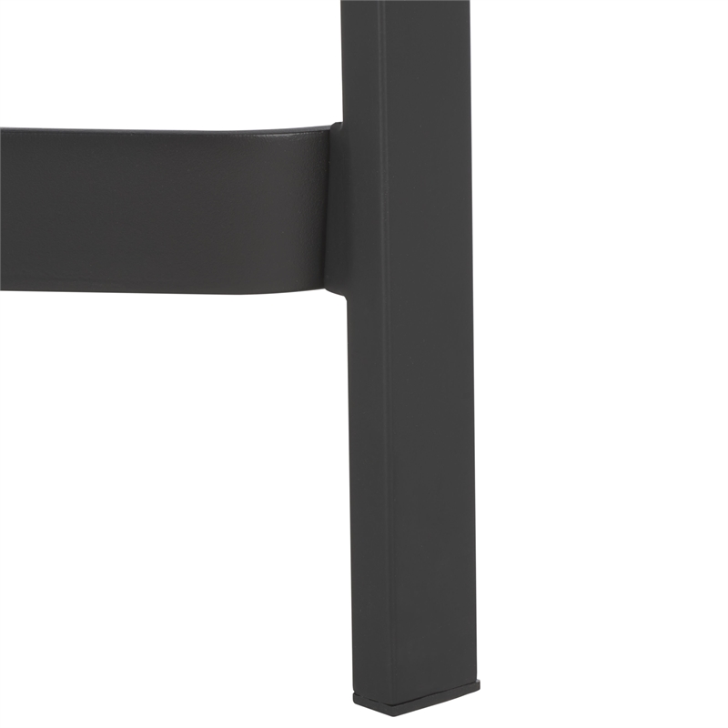 Safavieh Jaguar Wood and Iron Cane Bench  in Black / Natural