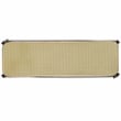 Safavieh Jaguar Wood and Iron Cane Bench  in Black / Natural