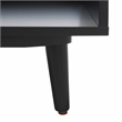 Safavieh Cricket Wood and Fabric Open Shelf Bench W/Cushion in Cream / Black