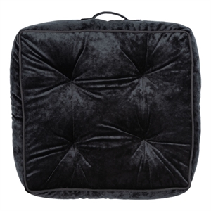Safavieh Primrose Velvet Floor Pillow in Black