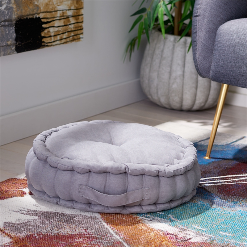 Safavieh Payton Fabric Floor Pillow in Gray