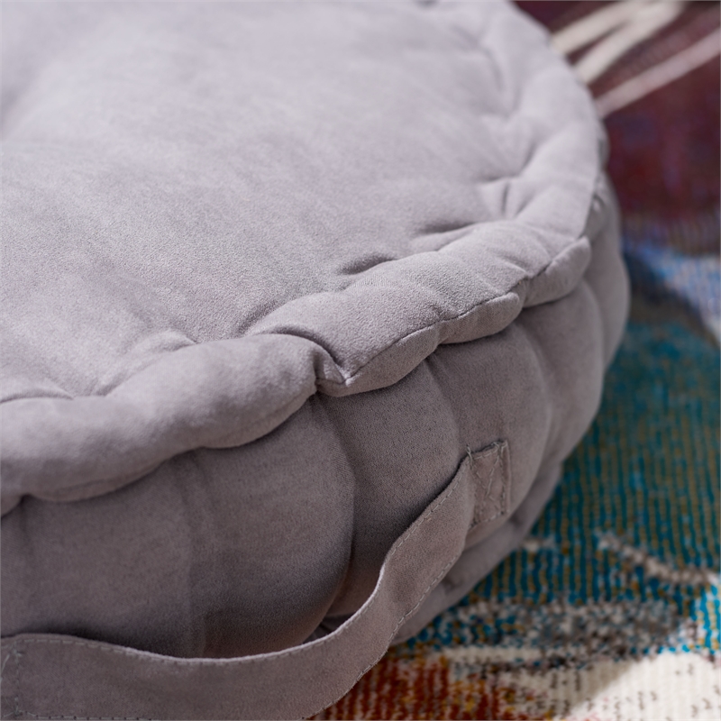 Safavieh Payton Fabric Floor Pillow in Gray