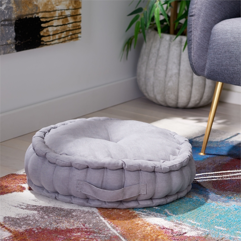 Safavieh Payton Fabric Floor Pillow in Gray