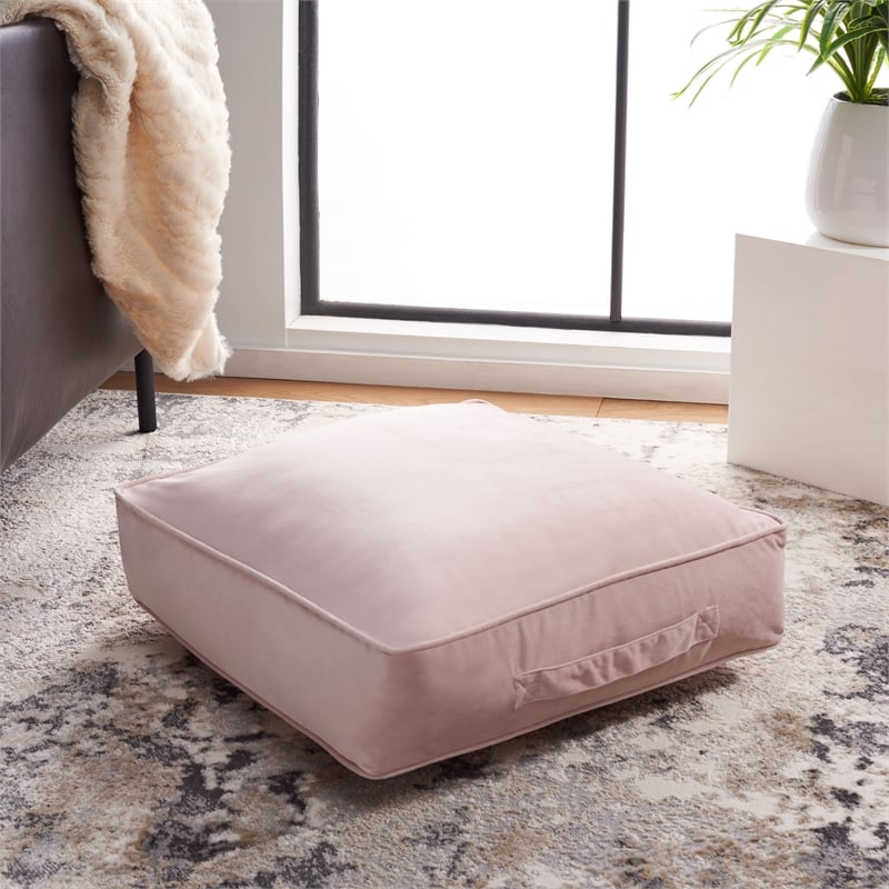 Safavieh Dulcie Fabric Floor Pillow in Pink