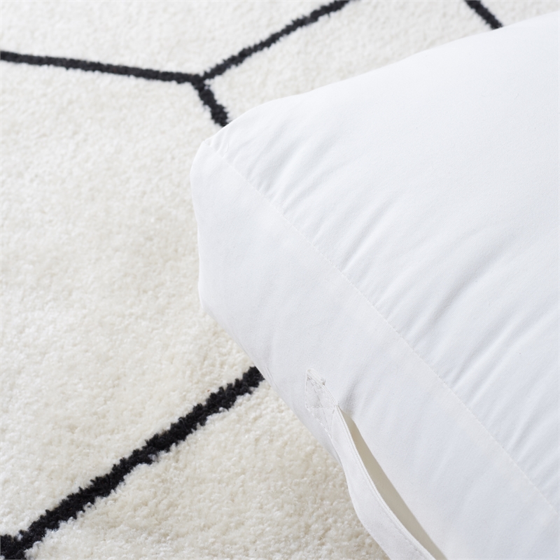 Safavieh Hugs and Kisses Cotton Floor Pillow in Beige / Gold